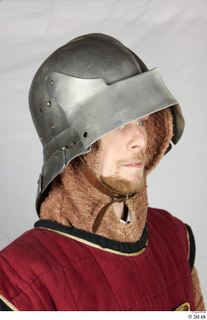  Photos Medieval Knight in cloth armor 5 Czech medieval soldier Medieval clothing head helmet hood 0008.jpg